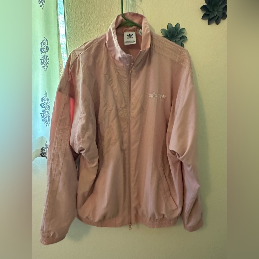 Light pink Adidas wmns track jacket